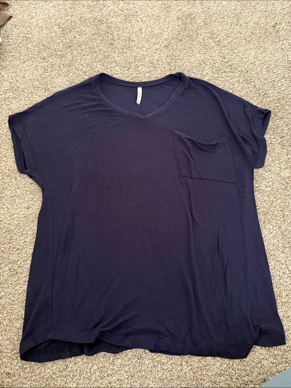 Active USA Women’s Navy Pocket Tee Medium